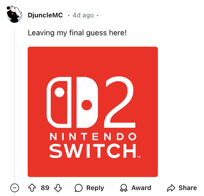 A guess of what a Switch 2 logo might look like.